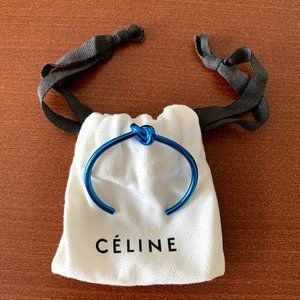 Celine Extra Thin Knot Bracelet in Blue